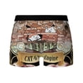 thumbnail image 4 of Ropa interior para hombre, bóxer de seda con diseño de gatos de batalla, calzoncillos para hombre, bragas para hombre, bóxers cortos, 4 of 5