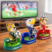 FIFA 2026 World Cup Official Licensed Mascot Toy Figurines Set of 3 (Maple, Zayu & Clutch), Collectable Soccer FIFA 26 Mascot Toys