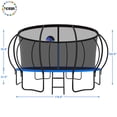thumbnail image 2 of YORIN Trampoline pour Enfants de 8 à 9 Ans, Trampoline de 15 Pi pour Adultes avec Filet de Protection, Panier de Basketball, Échelle, Capacité de Poids de 1500 Lb, Trampoline Récréatif Extérieur, Trampoline Robuste, 2 of 7