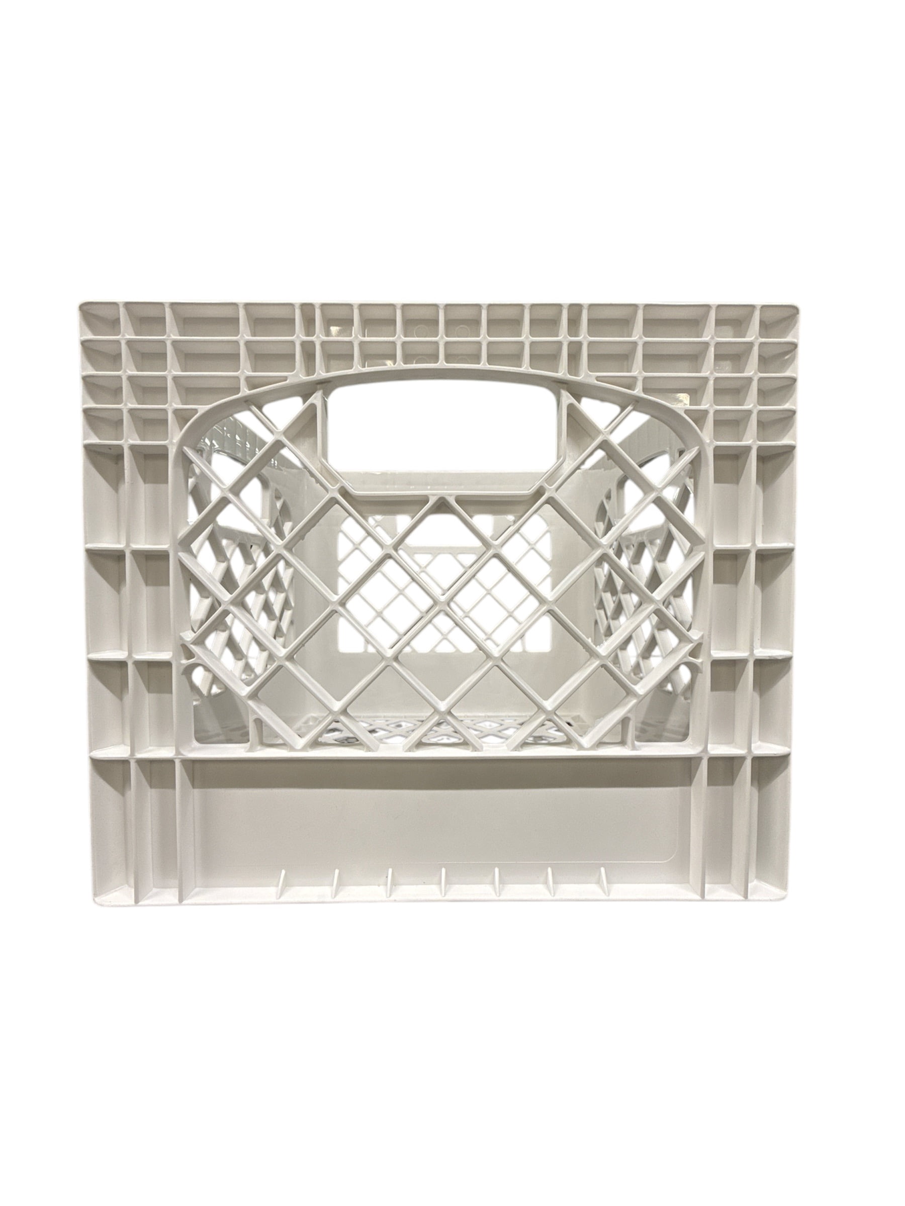Juggernaut Storage 16QT Heavy-Duty Plastic Square Milk Crate White