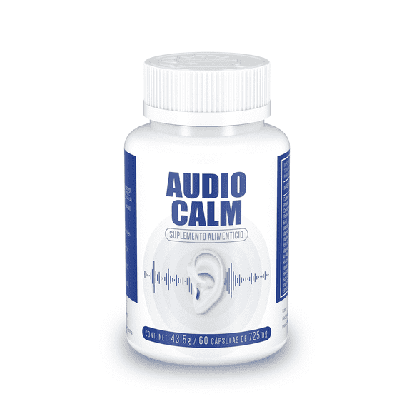 Suplemento Alimenticio Audio Calm Vitaminas B3, B6, B9, B12 + Vitamina C 60 Cápsulas 43.5 Gr.