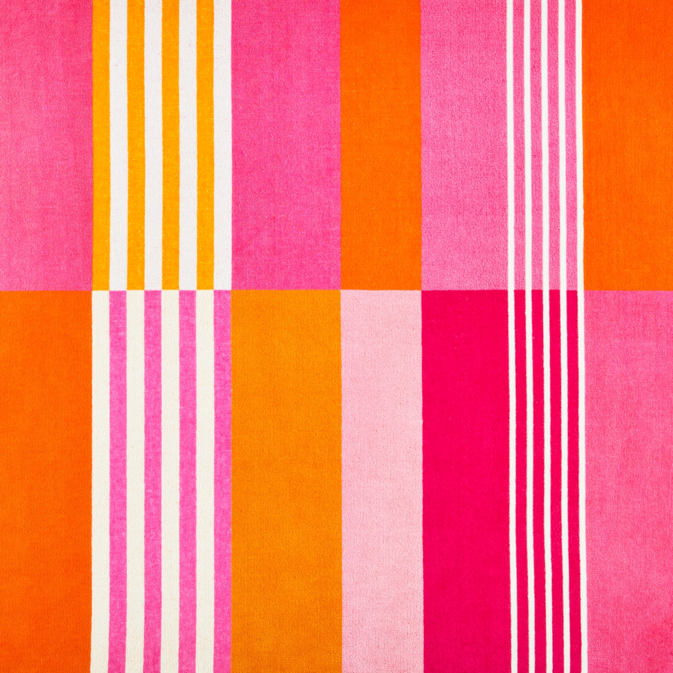 Mainstays Everyday Warm Multicolor Broken-Stripe Yarn-Dyed Cotton-Blend Beach Towel