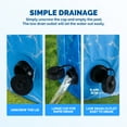 thumbnail image 6 of All For Paws Chill-Out 63” Foldable Dog Swimming Pool with Water Drainage Hole, Collapsible Outdoor Wading Pool for Dogs & Kids, Outdoor Pet Bath Tub, 6 of 8