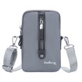 thumbnail image 1 of Bolsos cruzados Bolso de hombro de cuero de PU para hombres Bolsos de mensajero con cremallera, 1 of 5