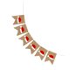 thumbnail image 5 of 1 pieza decoración navideña creativa sombrero de Navidad Banner de arpillera banderines de fiesta bandera de Navidad para el hogar Oficina colgante de pared Banner, 5 of 6