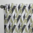 thumbnail image 3 of Designart 'Circular Abstract Retro Pattern Geometric II' Mid-Century Modern Curtain Panel, 3 of 5
