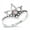 Silver, variant on Pink Cubic Zirconia Pointed Bali Crown Ring Sterling Silver Size 8