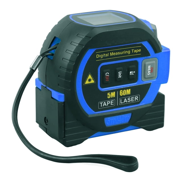 Cinta Métrica De Distancia, Cinta Métrica Digital 3 En 1 Azul Para Inspección Automatizada