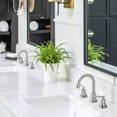 thumbnail image 3 of WOWOW 8 in. Widespread Double Handle Bathroom Faucet in Brushed Nickel, 3 of 9