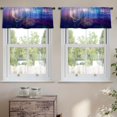 thumbnail image 2 of LALILO Kitchen Curtain Valance Morning Beach National Park Rod Pocket Window Curtain 52"x 18" Set of 2, 2 of 7