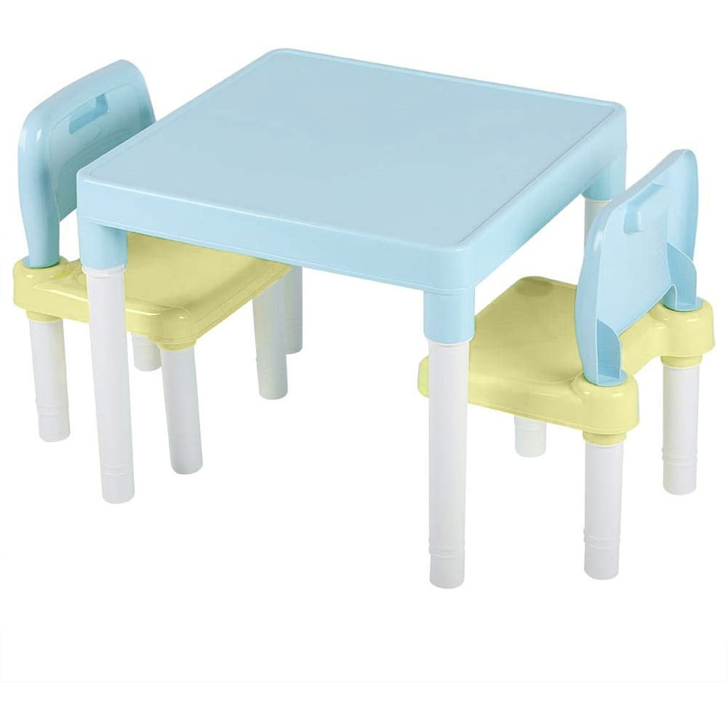 plastic study table and chair set
