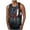 Black, variant on WREESH Men's 4Th of July Round Neck Tank Top Celebrate In Style with Patriotic Prints Black
