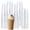 20oz - 90 ct, variant on 90 Sets 16 Oz Clear Plastic Cups With Dome Lids  16 Disposable Drinking Parfait For Ice Coffee Smoothie Frappuccino Bubble Boba