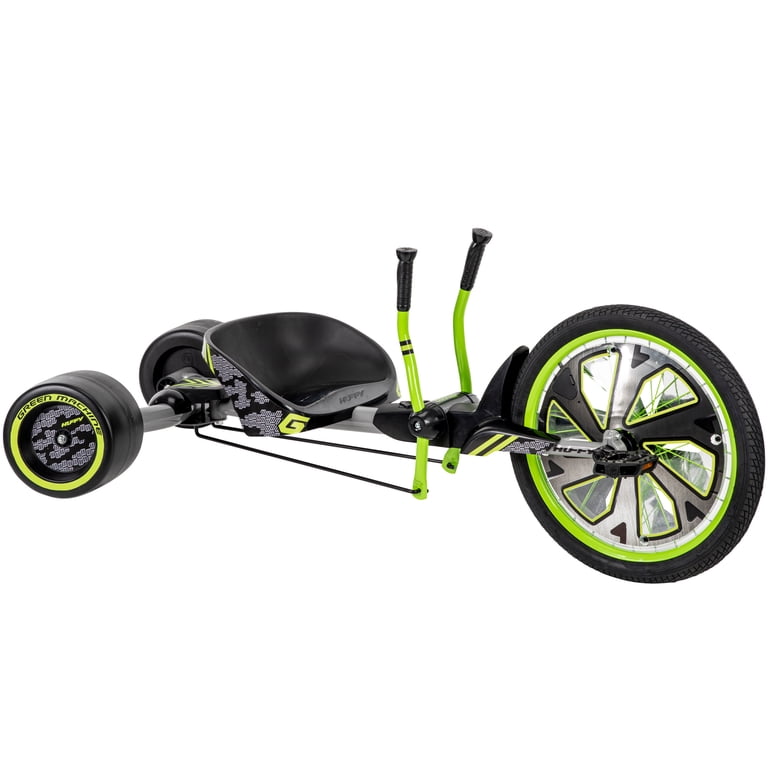 Huffy Green Machine 三輪車 Huffy Bike: 20-inch Green/Gray Drift Trike, Three-Pedal Bicyle for