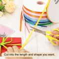 thumbnail image 4 of Unique Bargains 0.28' x 100 Yards Double Face Decorate Crafts Roll Satin Ribbon Silver Tone, 4 of 5