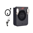 thumbnail image 2 of Ventilador de cintura con clip, ligero, silencioso, ajustable, 3 velocidades Negro, 2 of 9