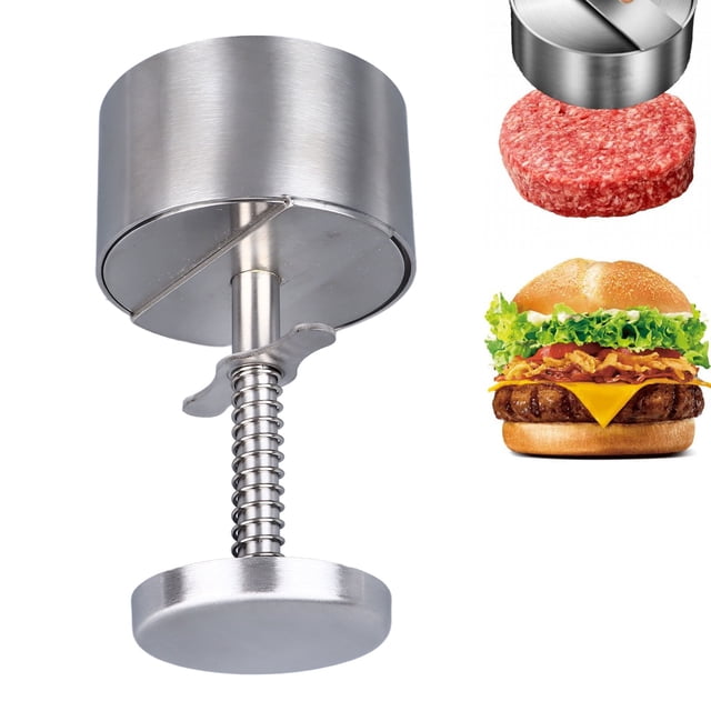 Prensa Para Parrilla, Manual Profesional De Prensa Para Hamburguesas De Acero Inoxidable Para Cocinar Hamburguesas