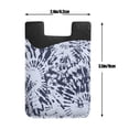 thumbnail image 6 of YFYANG Universal Adhesive Cell Phone Card Holder, Abstract Tie-Dye Watercolor Texture Leather Cell Phone Wallet Sticker, 6 of 6