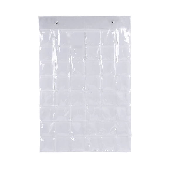 ADDHAT Classroom Pocket Holder Stand Transparent PVC 1Pack
