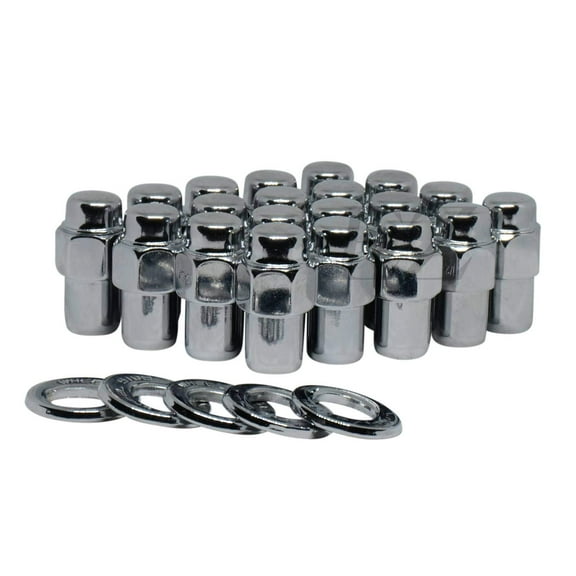 Cragar Standard Mag Lug Nut 12mmx1.5 with Center Washer Set of 20 Pcs