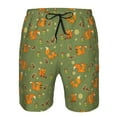 thumbnail image 3 of Goofa Squirrel And Nuts Printed Mens Swim Trunks Summer Quick Dry Short Beach Swimwear Bathing Suits-Small, 3 of 9
