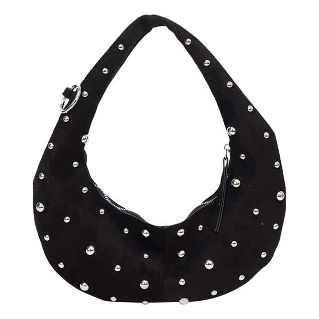 Bolso Hombro Con Tachuelas en Las Axilas Mujer Gamuza Sintética para Uso Diario()