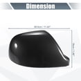 thumbnail image 3 of Cubierta de espejo retrovisor trasero de coche, tapa de reemplazo de fibra de carbono negra para Volkswagen Transporter T5 T6, 3 of 6
