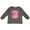 Charcoal Grey, variant on 3rd Birthday Flamingo 3 Year Old Girl Girls Long Sleeve Toddler T-Shirt