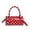 Red, variant on Polka Dot Crossbody Bags for Women Round Boston Bag Glossy Purses Women Satchel Handbag Cute Mini Bucket Bag Trendy