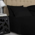 thumbnail image 4 of 300 Thread Count 100% Egyptian Cotton 4-Piece Bed Sheet Set (1 Flat, 1 Fitted Sheet, 2 Pillow Covers) 27 Inches Deep Pocket Solid, 4 of 6