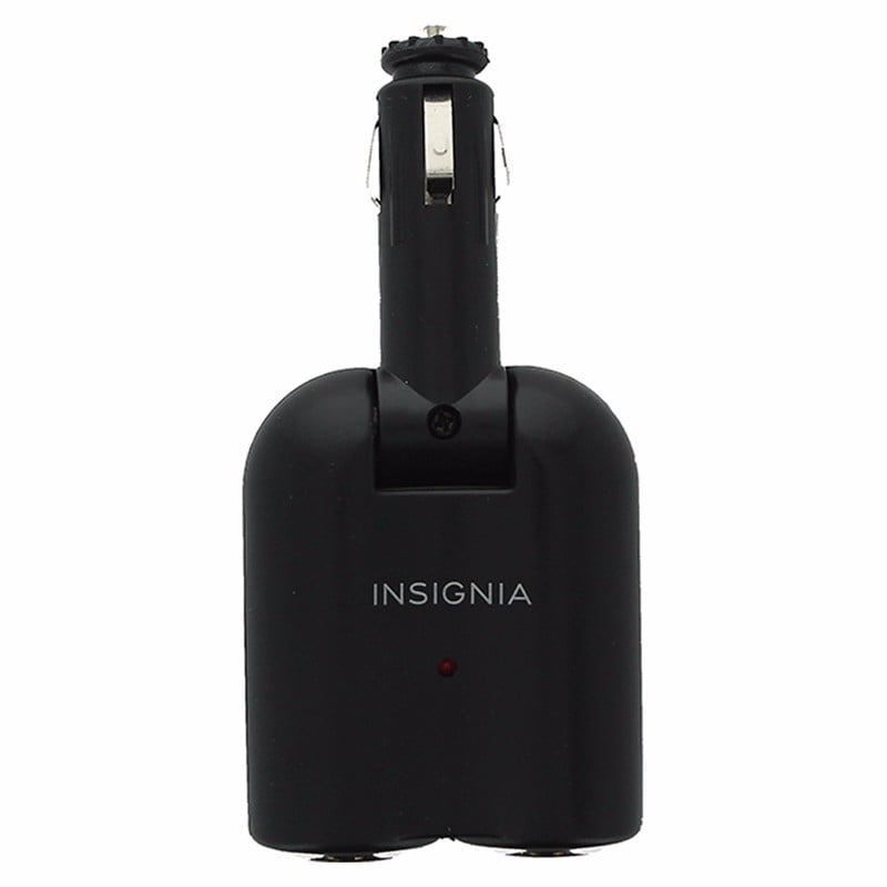 Insignia Vehicle Power Adapter Splitter Black