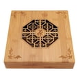 thumbnail image 3 of Gseagtia Drawer Type Carved Lightproof Dust-proof Natural Bamboo Storage Box for Tea Cake, 3 of 8