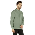 thumbnail image 3 of Bestman Solid Button Down Shirt For Men Long Sleeve With Patch Pocket Formal Business Wear, 3 of 7