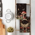 thumbnail image 3 of Black Mushroom Moth Moon Kitchen Towels Dish Towels, 18x26 Inch Spring Flower Seasonal Decoration Hand Towels Set of 2, 3 of 6