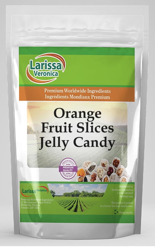 Larissa Veronica Orange Fruit Slices Jelly Candy, (16 oz, 3-Pack, Zin: 525415)