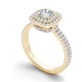 thumbnail image 2 of 1-1/4 Carat T.W. Diamond Double Halo 14kt Yellow Gold Engagement Ring, 2 of 5