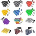 thumbnail image 3 of 20pcs 17mm/19/21mm Car Wheel Nut Caps Abs Auto Trim Tyre Wheel Nut Cover Screw Bolt Protection Covers Screw Protector, 3 of 3