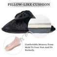 thumbnail image 5 of DL Women's Memory Foam Scuff House Slippers Fluffy Velvet Slip on Indoor Bedroom Womens Slippers, 5 of 6