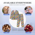 thumbnail image 7 of KLL Lantern Koi Fish Sleepwear Mens Flannel Pajamas,Long Cotton Pj Set, 7 of 7