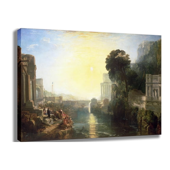 Turner "The Rise of the Carthaginian Empire" (1815) Canvas Print