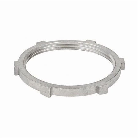 IMC Locknut 1 in Threaded 316 Stainless Steel PVC Coated Silver S61000LN00