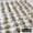 Flower green stone, variant on 50Pcs Wholesale Lot Mixed Ring Natural Stone Rings Women Gemstone Jewelry Bulk-Gold sand stone
