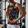 thumbnail image 5 of KLL Animals Under Water Print Men's Muscle Gym Workout Stringer Tank Tops Bodybuilding Fitness T-Shirts Tank Tops Men-XX-Large, 5 of 7