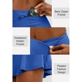 thumbnail image 5 of Athletic Skort Skirts for Women High Waisted Pleated Athletic Skort with 4 Pockets, Tennis Golf Running Casual Wear Blue S, 5 of 8