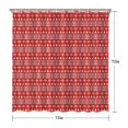 thumbnail image 5 of Red Christmas Folk Pattern Shower Curtain 72"x72" ,Bathroom Decorative Shower Curtains Set with 12 Hooks,Modern Waterproof Washable Shower Curtain, 5 of 6