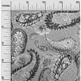 thumbnail image 2 of oneOone Cotton Cambric Gray2 Fabric Asian Paisley Sewing Craft Projects Fabric Prints By Yard 56 Inch Wide, 2 of 4