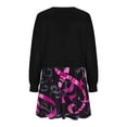 thumbnail image 5 of PuLe Womens Oversized Sweatshirt Dress Long Sleeve Crewneck Pullover Tops Relaxed Fit Sweatshirts Mini Dress ﻿, 5 of 5