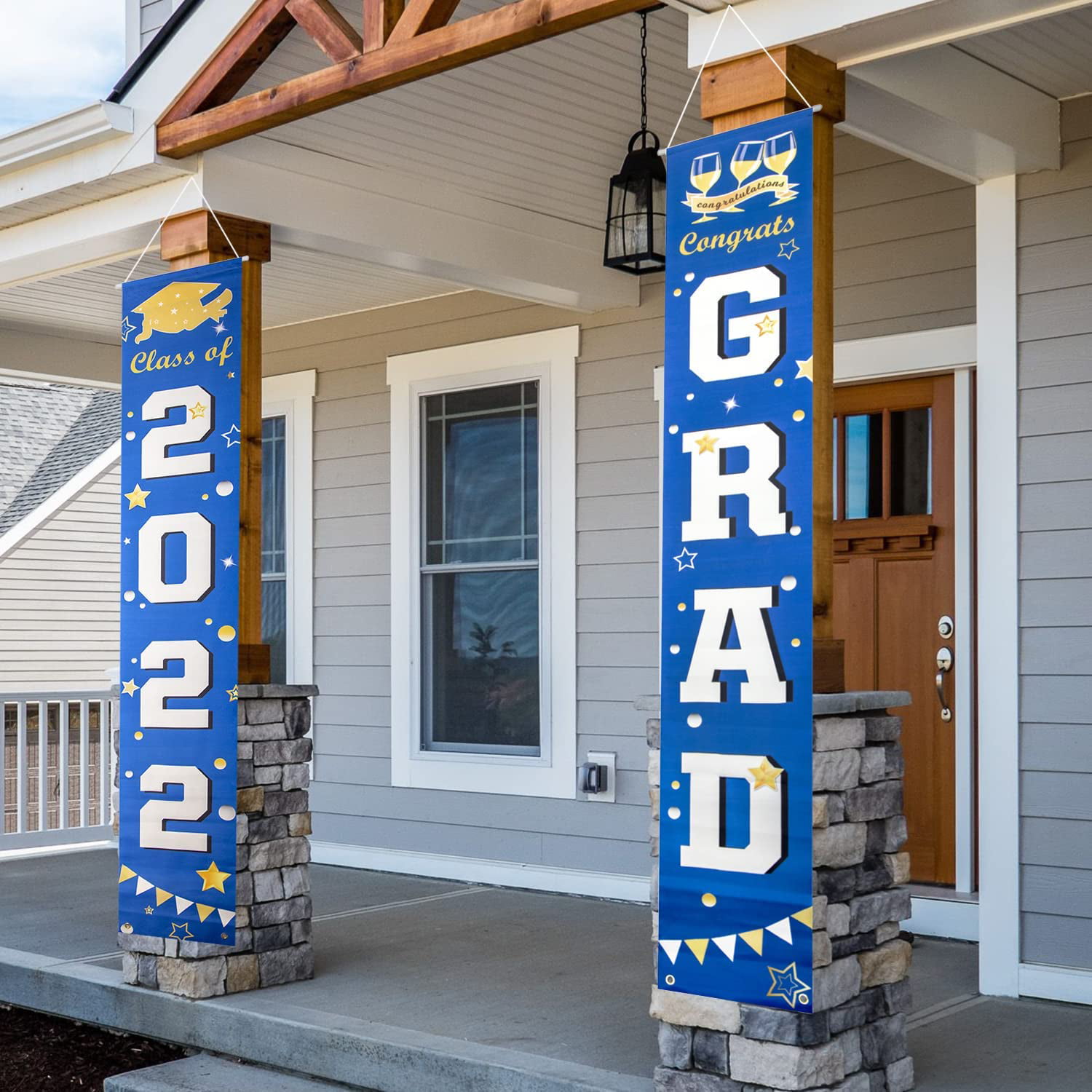 Graduation Decoration Banner Cutouts 2020 Graduation Porch Sign Congrats Grad Party Decoration Hanging Door Banner 