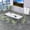 White, variant on 7.5FT Foldable Rectangle Conference Table, Mobile Meeting Tables with Cable Grommet & Rolling Casters, 90.5" L x 47.2" W Folding Conference Room Tables Seminar Table for Office Business (White)
