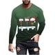 thumbnail image 2 of Blusas y camisas de manga larga y cuello redondo para hombre, camisetas casuales con estampado de moda y cuello redondo, blusas de licra de manga corta para hombre., 2 of 5